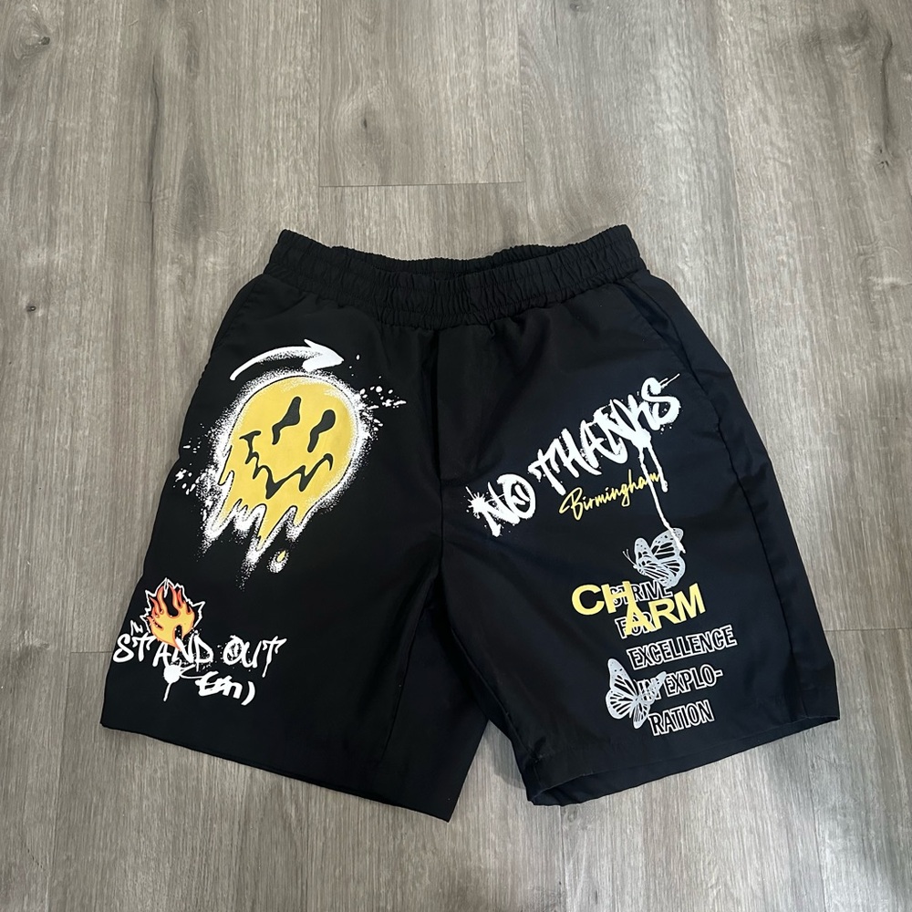 Black Stand Out Shorts